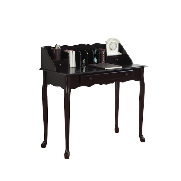 Computer Desk, Home Office, Laptop, Storage Drawers, 36"L, Work, Wood, Brown, Traditional